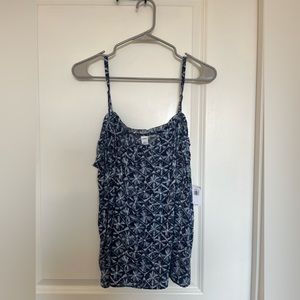 Old Navy flowery blue top